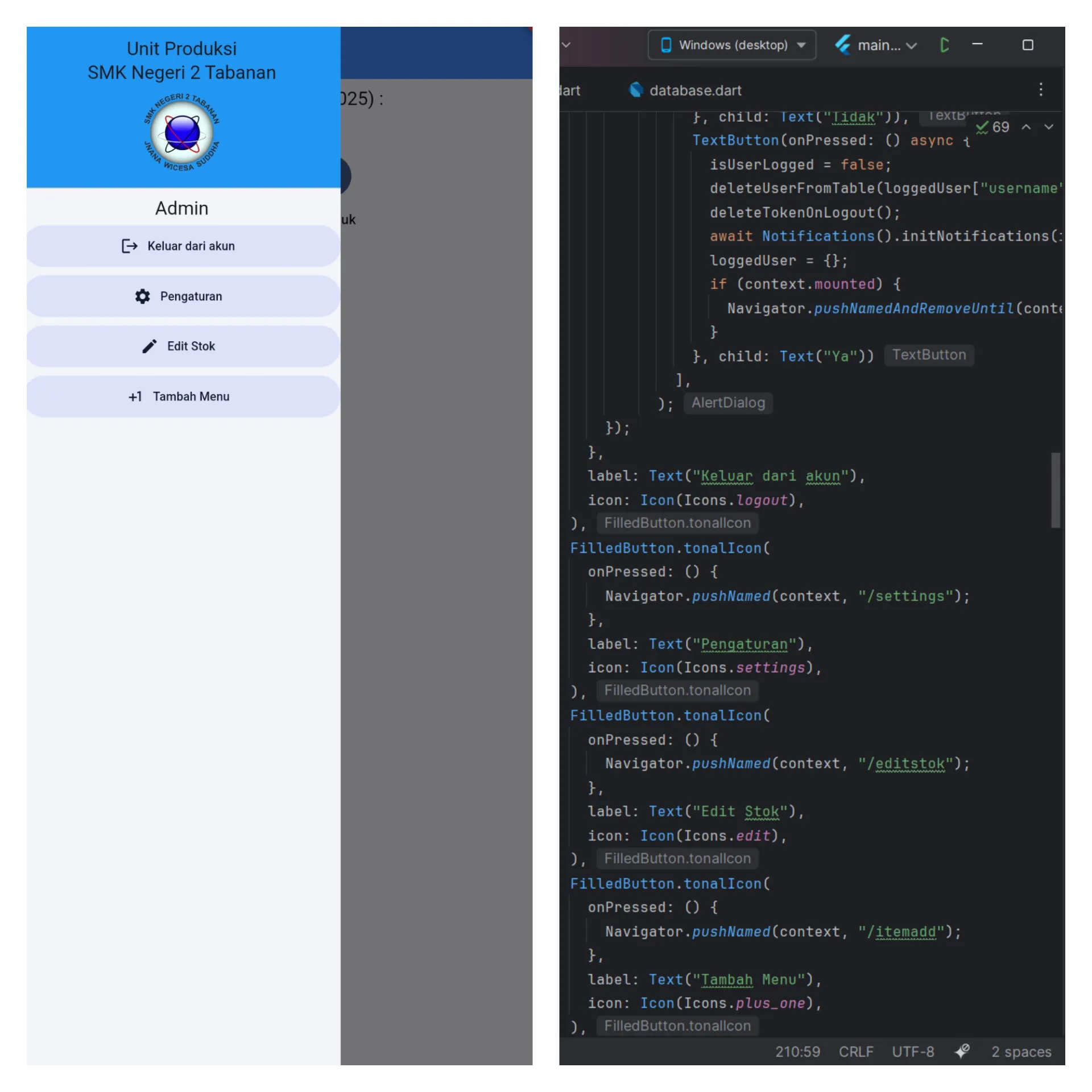 Android Development Screenshot