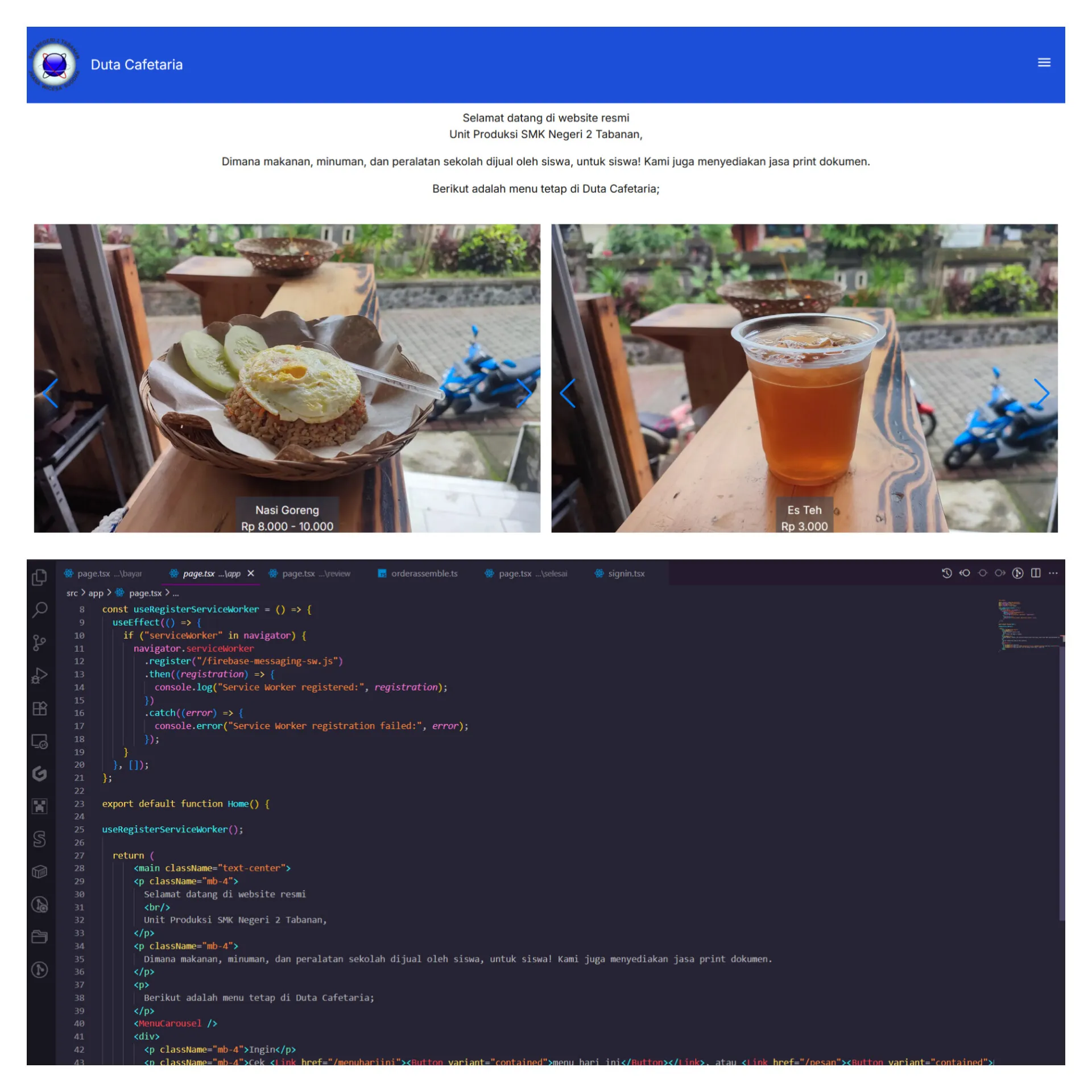 Web Development Screenshot